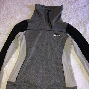 Cowl neck pink pullover